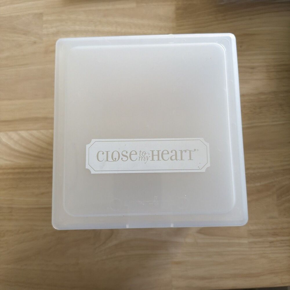 Close To My Heart My Acrylix Craft Storage Box Organizer 7x7